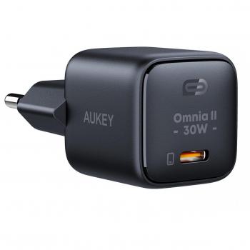 Aukey PA-B1L 30W USB-C Ladegerät, Schwarz