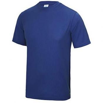 AWDis Men’s Just Cool Performance Plain Blue Tee – XL