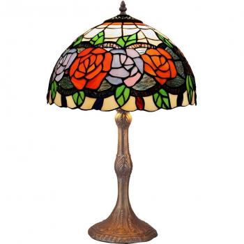 Viro Rosy 60W – Lámpara de Mesa Tiffan