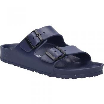 Sandales bleues Martinique 01 JOSEF SEIBEL avec boucle de serrage et talon plat