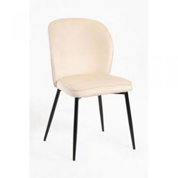 Silla de diseño moderno en terciopelo pastel