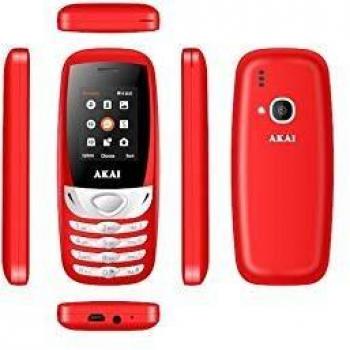 AKAI AKMF130 Dual Sim Display 1.77 Micro SD Fotocamera Colore Rosso