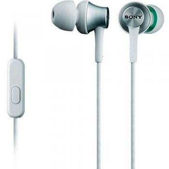 Sony MDR‑EX450AP – Kabelloses Mobil-Headset (Im‑Ohr, Binaural), 5–25 kHz, Weiß