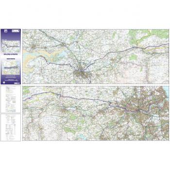 Hadrian Route Planner – Folded Paper Map for Walkers