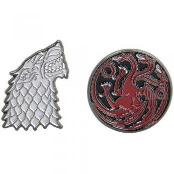 Game of Thrones Twin Pins: Stark and Targaryen Sigils