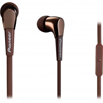 Pioneer SE-CL722T-T Universal Control Earbuds with Mic (Brown)