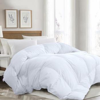 Couette 100 % plumes blanc