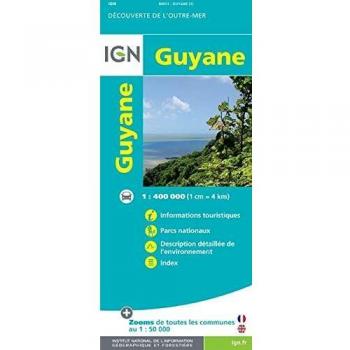 IGN Karte Tourisme et découverte Guyane
