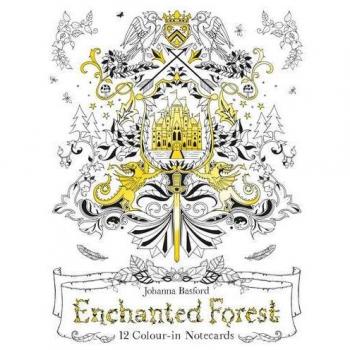 Enchanted Forest: 12 Colour-in Notecards