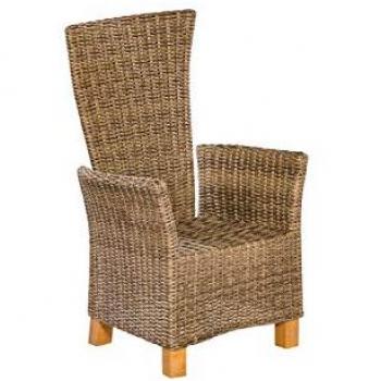 MERXX Gartenstuhl Toskana (Set, 2 St), 2er Set, Polyrattan/Akazienholz, inkl. Auflage