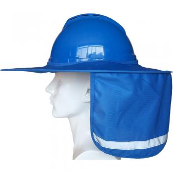 Safety Hard Hat Sunshade with Reflective Stripes