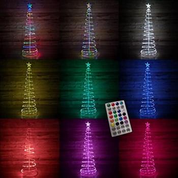 Festive 6ft Colour Changing Spiral Tree with Timer