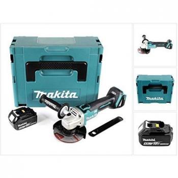 Mini-Amoladora DGA‑504 125 mm 18 V – Kit Makpac 3 + 1 Batería