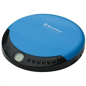 Roadstar PCD‑435CD kompakter CD-Player in Blau, inklusive In-Ear‑Headset