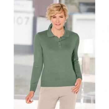 Damenpullover mit Stehkragen, unifarben
