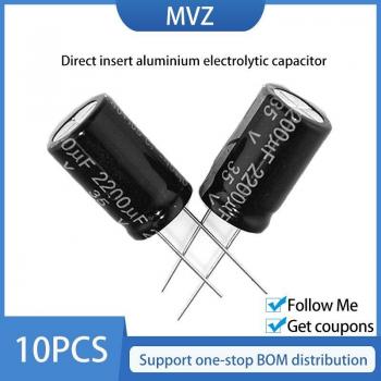 10 Stück DIY Aluminium-Elektrolytkondensatoren 22µF 33µF 220µF 330µF 1000µF 2200µF 35V 100V 400V