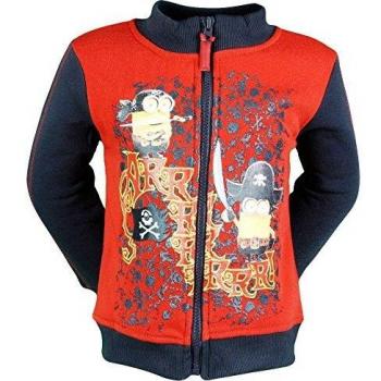 Jungensweat mit Minions-Print “Ich Einfach Unverbesserlich” – Rot, 104 cm (Größe 86–128)