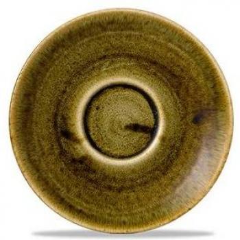 Churchill 4.5 Stonecast Plume Olive Espresso Saucer