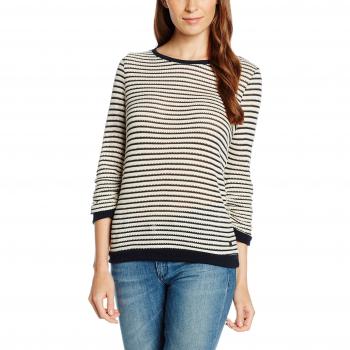 TOM TAILOR Denim Damen Sweatshirt mit Gathered Sleeve in Größe 42