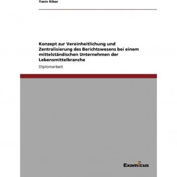 Konzept zur Vereinheitlichung und Zentralisierung des Berichtswesens bei einem mittelständischen Unternehmen der Lebensmittelbranche