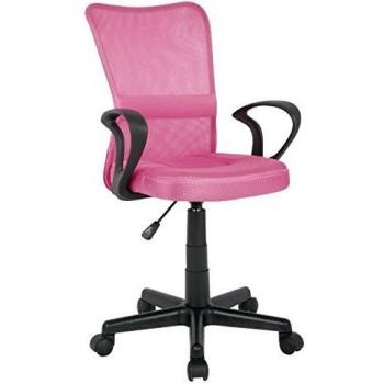 SixBros. Drehstuhl für Kinder, höhenverstellbar, pink, H-298F-2/2109