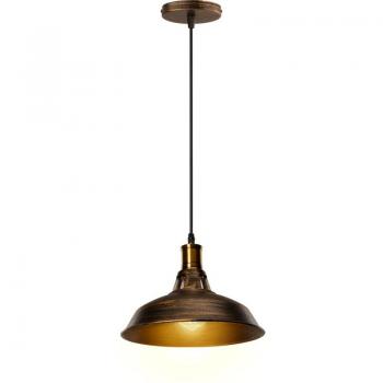 Lustre Métallique Rétro 27cm Bronze