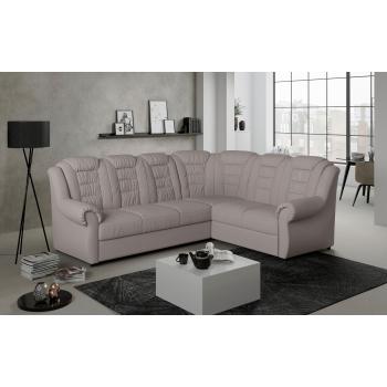 Ecksofa “Boston” L‑Form – Beige (Sand) mit optionalem Bett und Stauraum