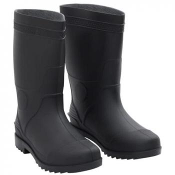 VidaXL Black Waterproof Rain Shoes Size 38