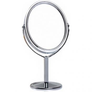 Miroir de maquillage avec support et fonction grossissante