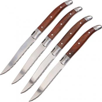 Set de Cuchillos para Carne con Mango de Madera