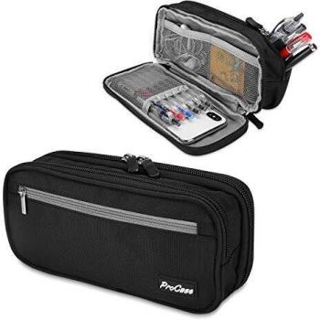 Pencil Case Pen Bag, Two Layers Big Capacity Pencil Pouch Pen Organizer