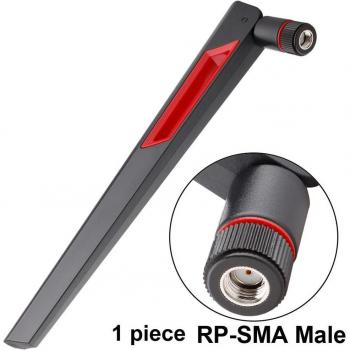 2 Stück 12 dBi Dualband 5G WLAN Antenne 2,4G 5,8G RP SMA Männlich für ASUS Router Booster