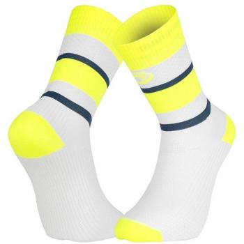 Meias Altas de Corrida BV Sport Ibiza Amarelo/Bleu