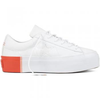 Converse One Star OX Textil, Zapatillas de Deporte para Mujer, Blanco