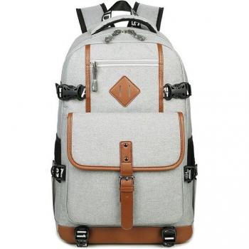 Men's Vintage Canvas School Backpack
