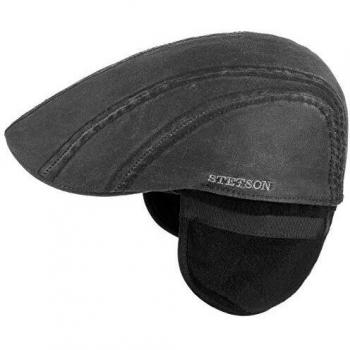 Stetson Old Cotton Flat Cap with Ear Flaps