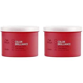 2er Pack Wella Invigo Color Brilliance Vibrant Color Maske Feines Haar 500 ml