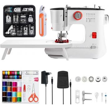 Mini Cucitrice a 12 Puntini Duo-Filo con Tavolo Allungabile – Dewin EU