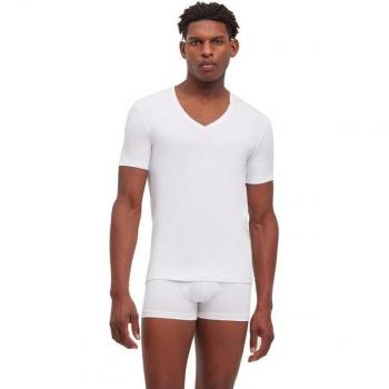 Falke 2-Piece White V-Neck Tee Collection – 2X Large for Men
