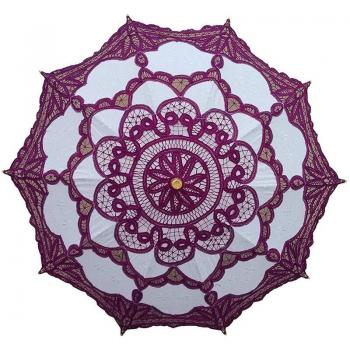 Black Red White Wedding Umbrella