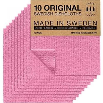 SUPERSCANDI Biodegradable Cellulose Sponge Cloths