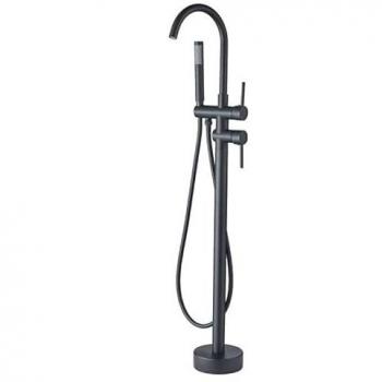Grifo de bañera de suelo REA Lungo Ortis negro