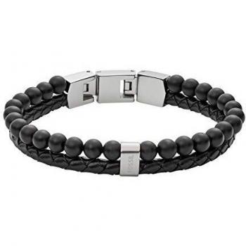 Bracciale Uomo Vintage Casual Fossil JF02763040 in Cuoio e Acciaio