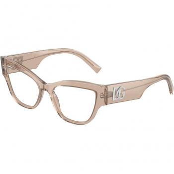 Dolce & Gabbana DG3378 3432 Eyeglasses for Women Brown Size 55