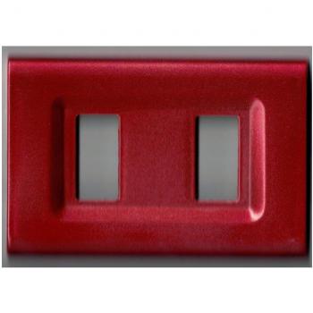 Placchetti Magic Elite Bticino ABS – Color Rosso Metallizzato 2 Fori