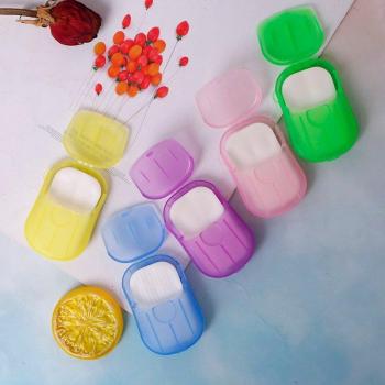 20pcs Scented Mini Soap Paper for Outdoor Activities