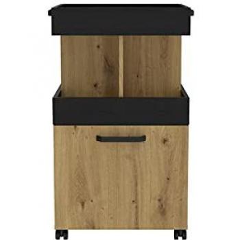 Barschrank FORTE, schwarz, 50,2 cm x 88,2 cm x 41,1 cm, FSC-zertifiziert