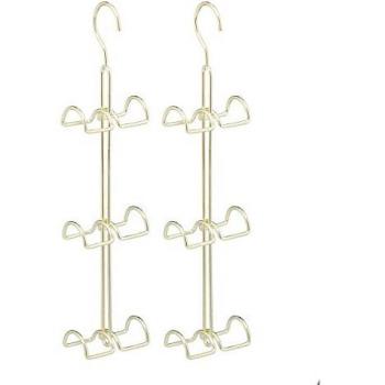Ganchos Dorados para Bolsos: Colgador Compacto