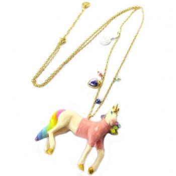 Monde Merveilleux : Collier artisanal Lily, couleur multicolore