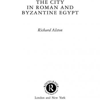 Vitalsource Technologies, Inc. City In Roman And Byzantine Egypt